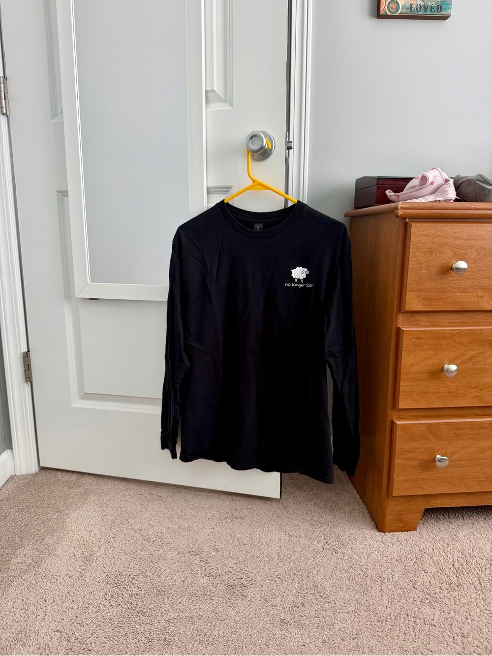Medium Gildan sheep religious top (big embroidery)